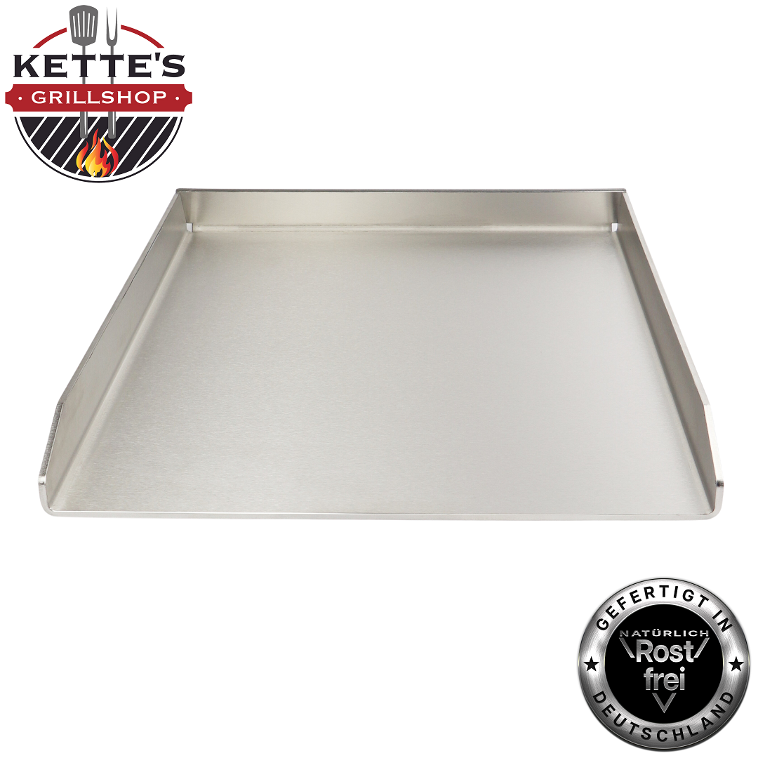 Edelstahl Plancha 450 x 330mm z.B Napoleon Le3 / Lex mit Backburner  Edelstahl Plancha 450 x 330mm z.B Napoleon Le3 / Lex mit Backburner